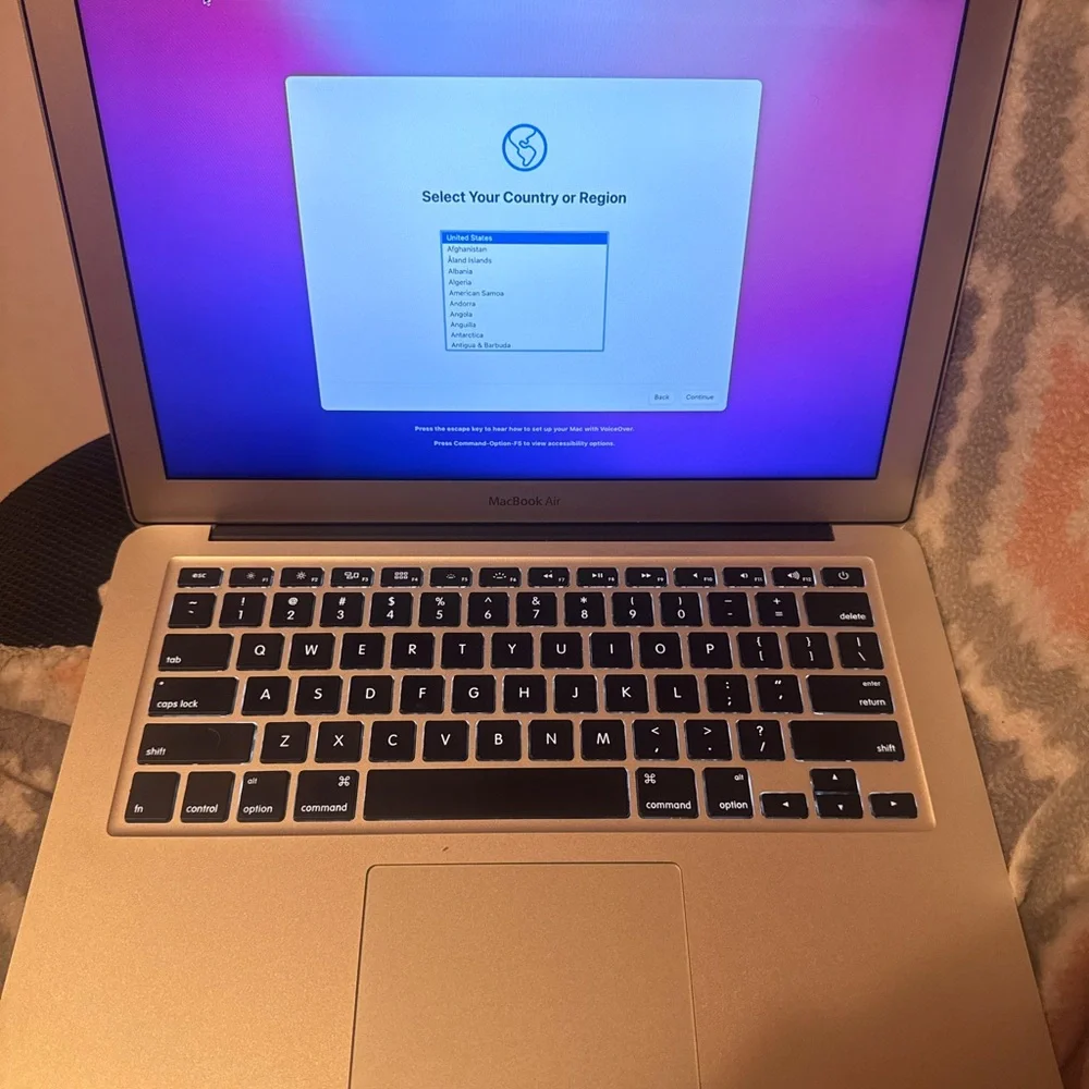 Apple Silver Laptop with Centered Apple Logo